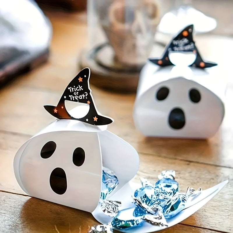 10pcs Halloween Candy Gift Boxes Trick Or Treat Holiday Gift Bags