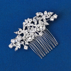 Pearl Wedding Hair Comb Bridesmaid Jewelry Floral Hair Accessory