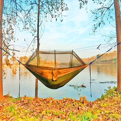 Portable Double Mesh Hammock Tent for 2 People Camping