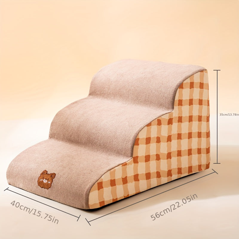 Portable Pet Dog Stairs Small Dogs Washable Dog Ramp Climbing Ladder