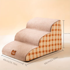 Portable Pet Dog Stairs Small Dogs Washable Dog Ramp Climbing Ladder