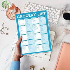 Trees Grocery List Magnet Pad For Fridge 52 Sheets