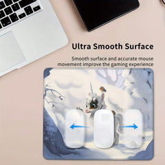 Small Horse Pattern Mouse Pad 20x24cm Home & Office Non-slip Rubber Gaming Mat