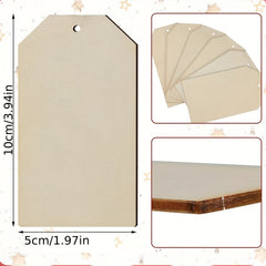 10pcs DIY Wooden Pet Sign Blank Door Sign Laser Cut Wooden Chip Christmas Decor