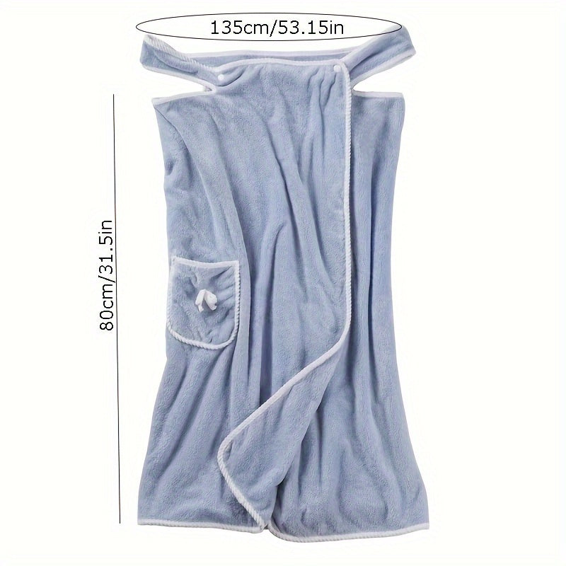 Quick Drying Wearable Bath Towel Thickened Water Absorption Bath Supplies