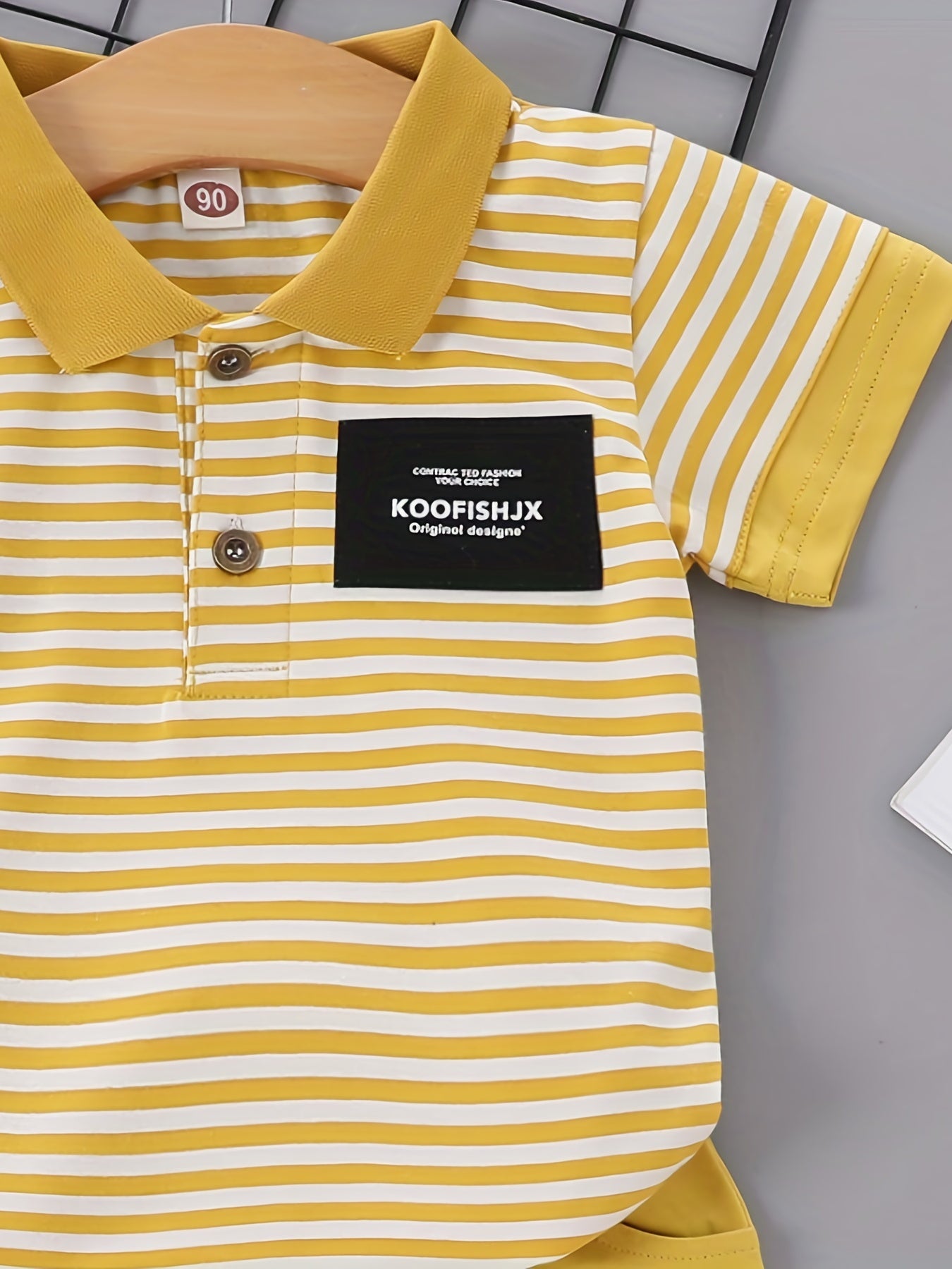 2pc Little Boy Cotton Polo Shirt & Shorts Set