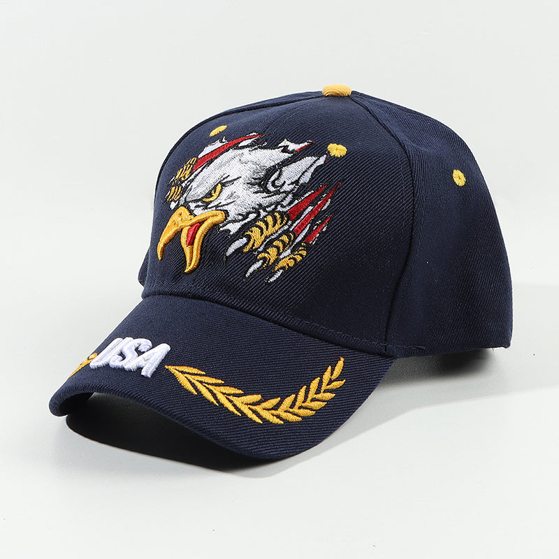 Eagle Embroidery Baseball Cap Lightweight Dad Hat Adjustable Sunshade