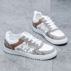 Men's Lace-up Teardrop Skate Shoes with Good Grip