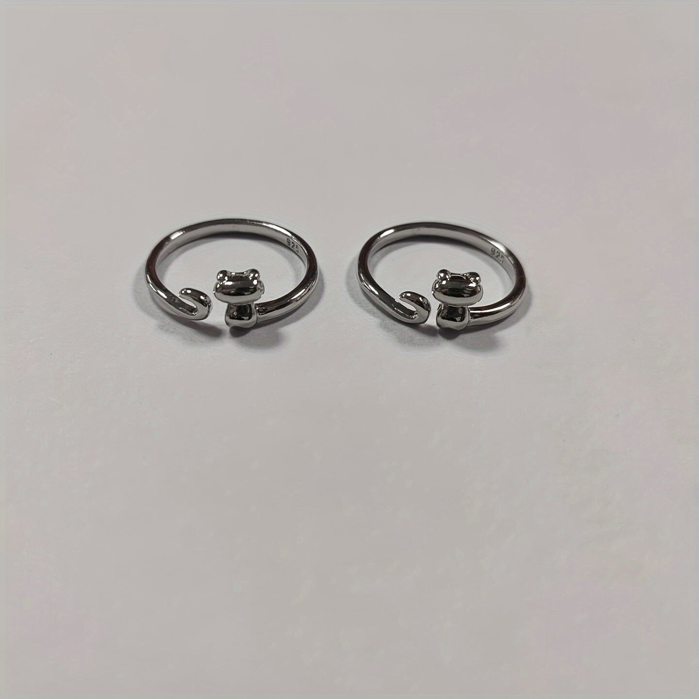 2pcs Open Crochet Ring for Finger Knitting Tools Kitten Knitting Jewelry