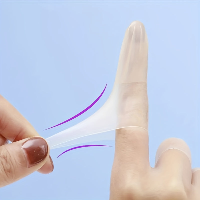 50pcs Finger Sleeves Matte Latex Disposable Finger Protection Sleeves
