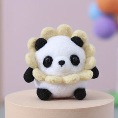 DIY Panda Wool Felt Doll Kit for Beginners