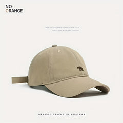 Polar Bear Embroidered Washed Cloth Baseball Cap Unisex Sunshade Denim Hat