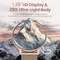 IP68 Waterproof Women's Smartwatch with Health Monitoring