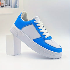 Women's Contrast Skate Shoes Casual Lace Up Outdoor Shoes