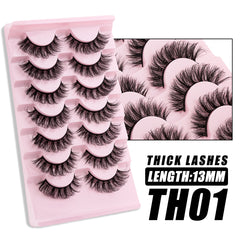 Wispy Mink Lashes 3D Cat Eye Pack 7 Pairs False Eyelashes