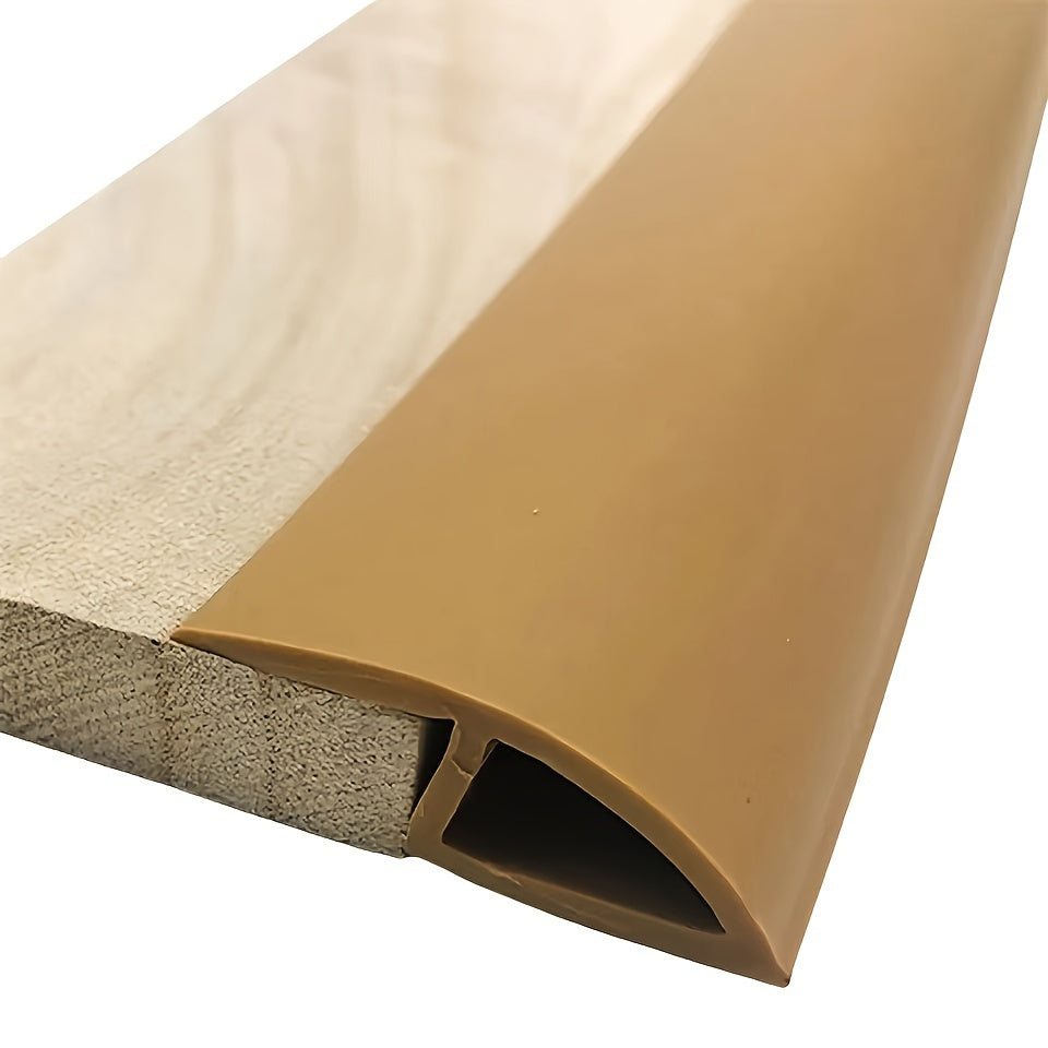 1pc 10 15mm PVC Self-adhesive Floor Mat Flat Button Strip for Flooring Threshold