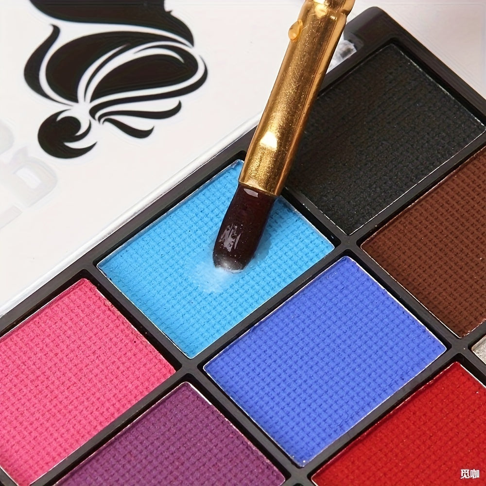 Skin-Friendly Face Paint Kit for Halloween Makeup