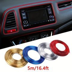 Universal PVC Strip Moulding Decoration 16ft 5m for Car Interior Upgrade