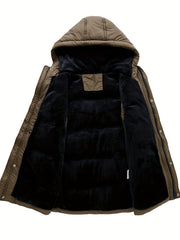Men's Warm Hooded Winter Vest with Big Pockets