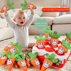 Plush Pull Carrot Toy Puzzle for Early Education