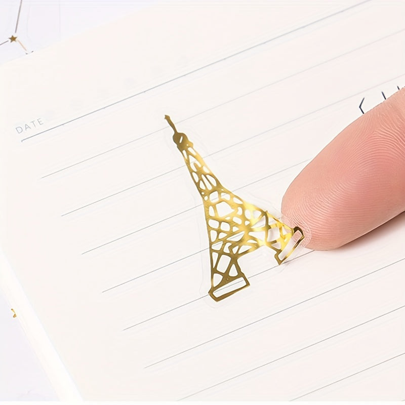 Hot Stamping Snowflake Starry Sky DIY Decoration Sticker