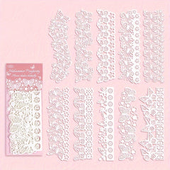 10pcs Retro Border Non Sticky Wind Account DIY Material Paper Bag