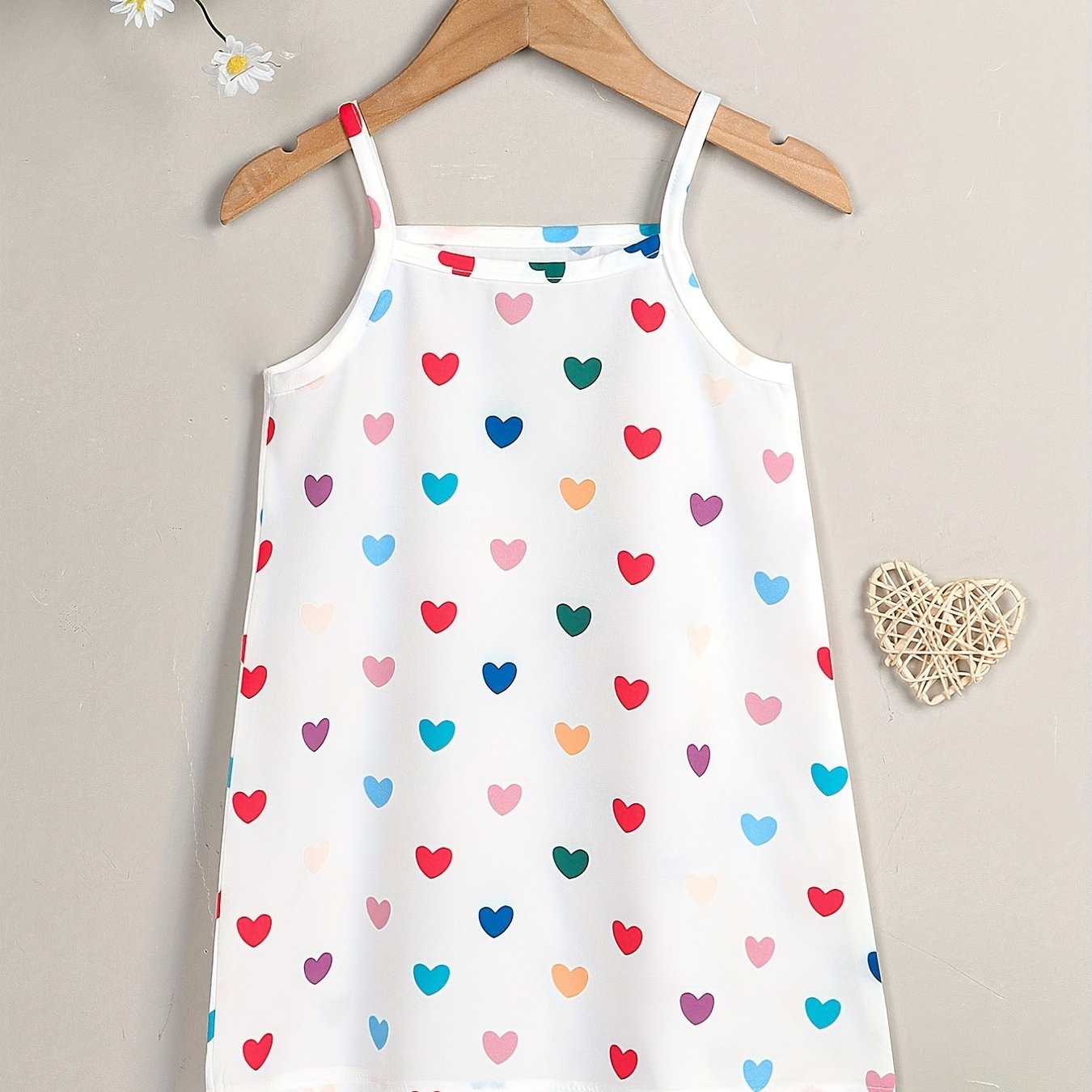 Girls Hearts Dots Cami Dress Kids Summer Outfit