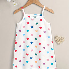 Girls Hearts Dots Cami Dress Kids Summer Outfit