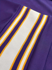 Men's No. 18 Rugby Jersey V Neck Short Sleeve Purple