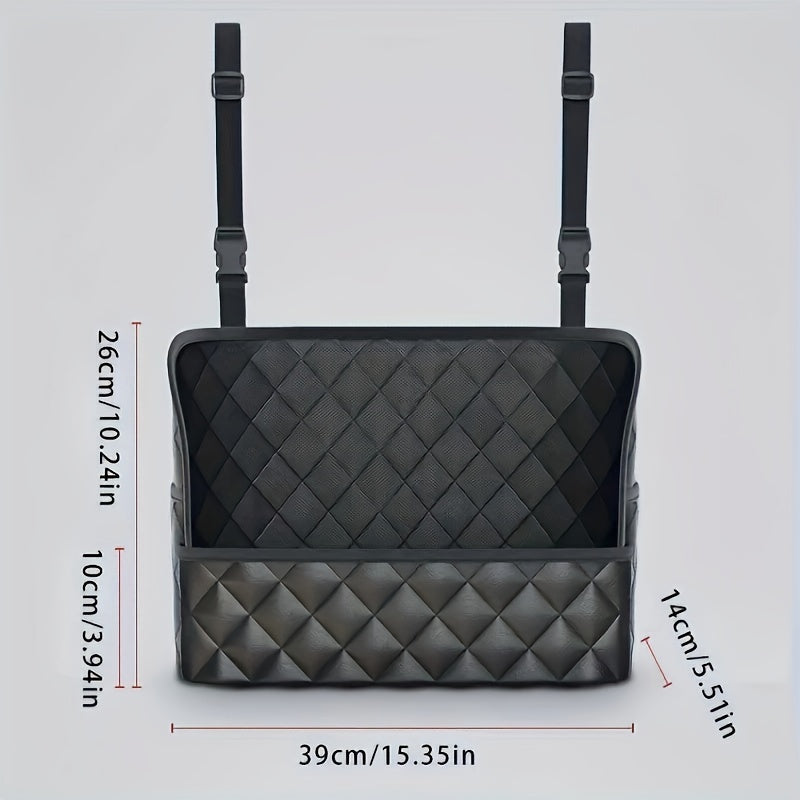 Car Net Pocket Handbag Holder PU Leather Seat Back Organizer For Handbags