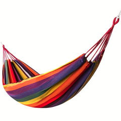 Portable Canvas Hammock for Camping & Dormitory Use, Anti Rollover