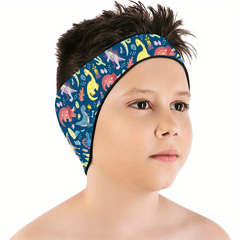 Girls Cartoon Swim Headband - Waterproof Ear Protection Band