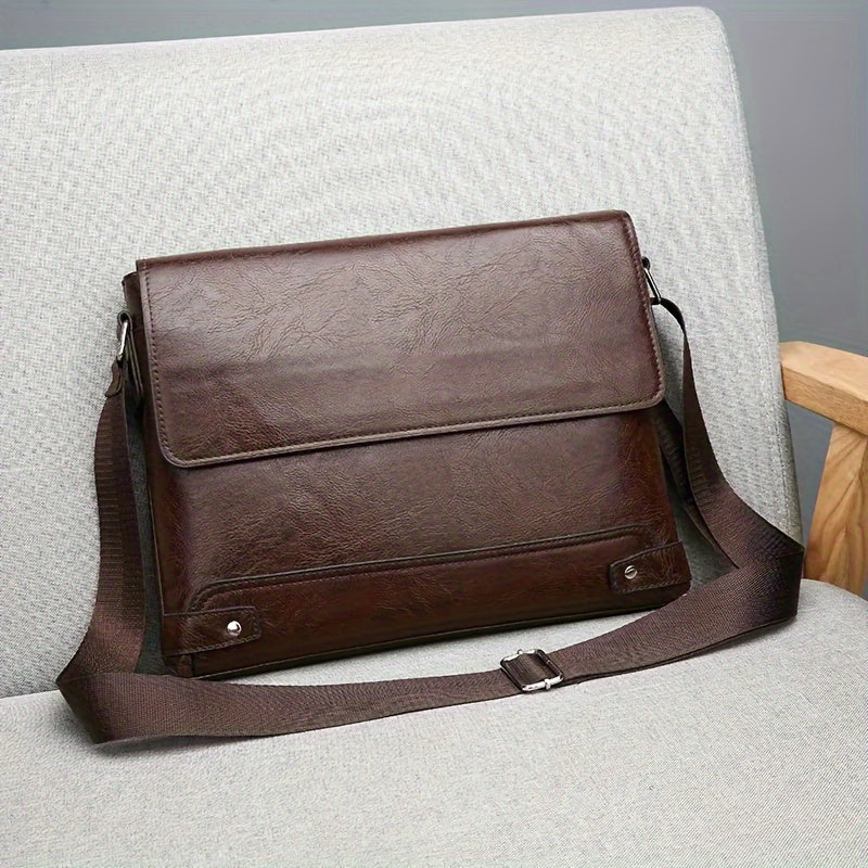 Men's Single Shoulder Bag Business Crossbody A4 Paper Travel Bag