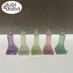 Set of 5 Mini Iron Tower Shaped Bottles Resin Ornaments