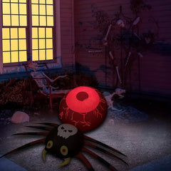 Inflatable Glowing Spider for Halloween Decoration