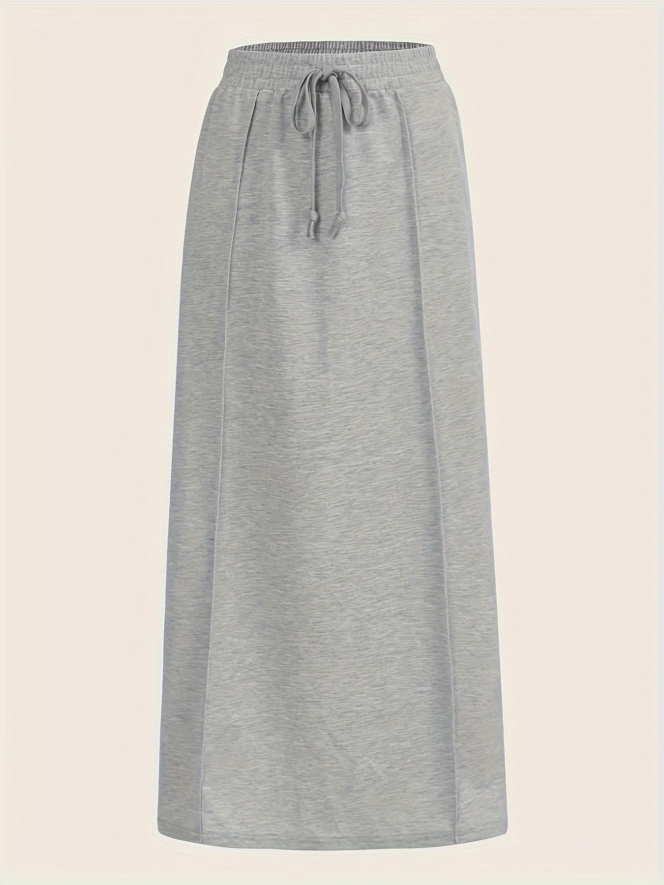 Sporty Skirt Women's Plus Elastic Drawstring Maxi Skirt