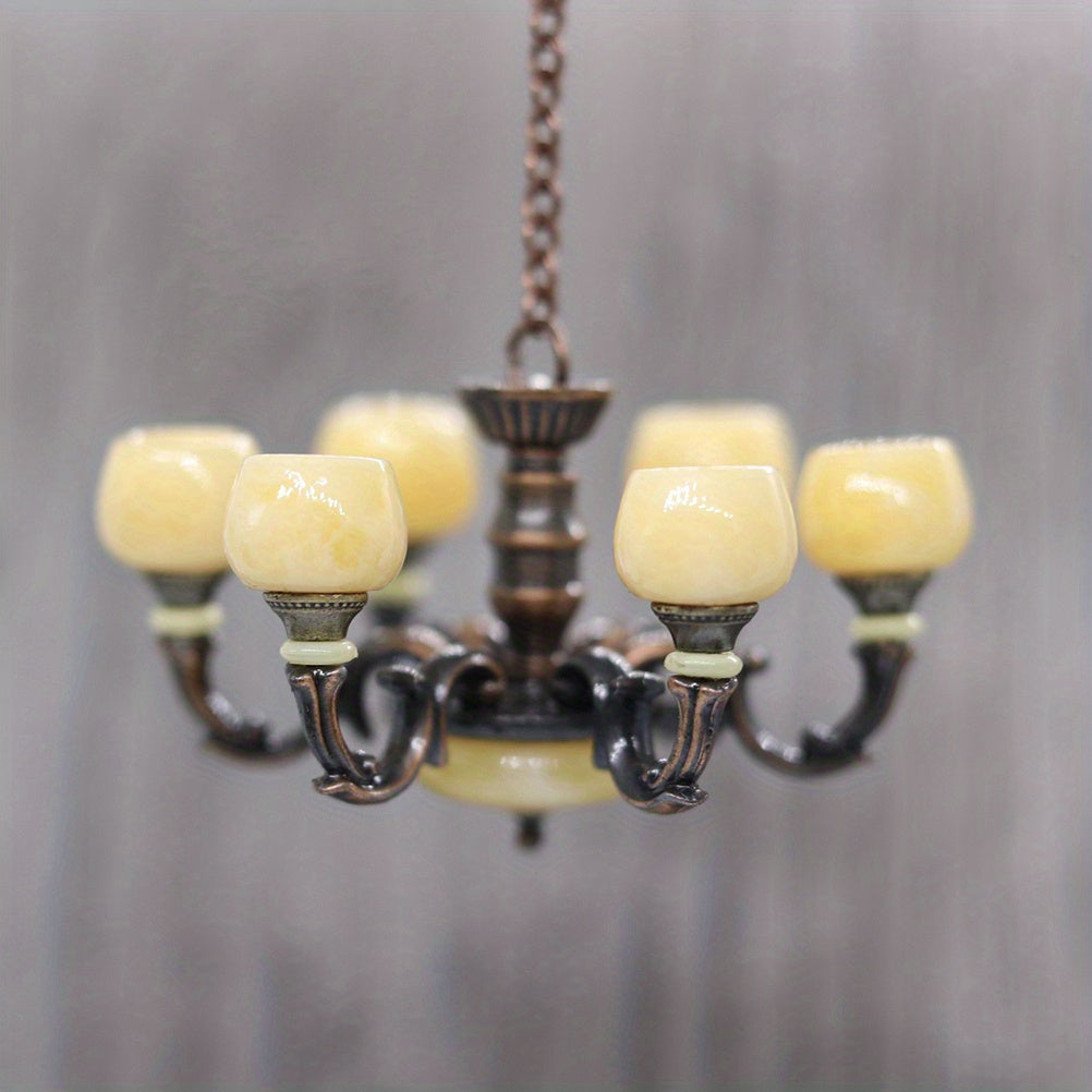 1:12 Dollhouse Lamp Chandelier Light Ceiling Lamp