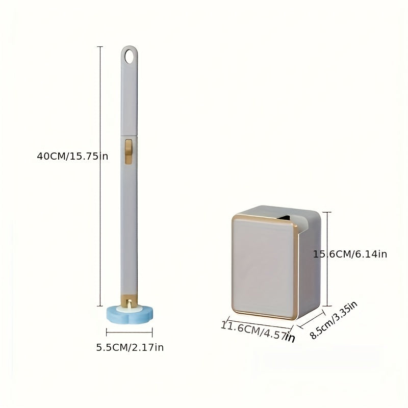 Wall Mounted Toilet Brush Silicone Cleaning Brush