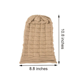 Pleated Flange Cap Ladies Winter Ski Sweater Hat Outdoor Knitted Hat