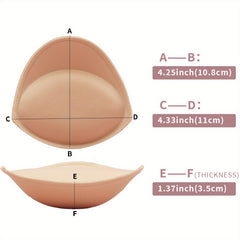 Women's Nude Bra Insert Pads Chest Enhancer Removable Lingerie Accessory