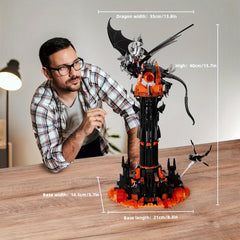 1002 pcs Tower Building Blocks Set Movie Fans Collectible Home Decor Gift