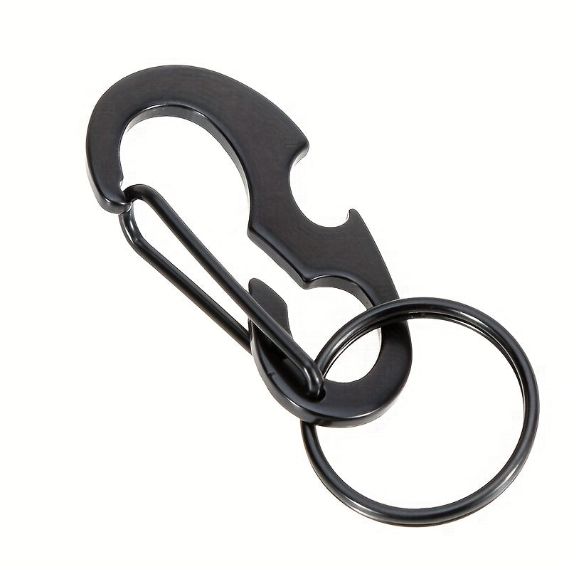 5pcs Stainless Steel Keychain Keyring for Camping Hiking