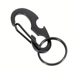 5pcs Stainless Steel Keychain Keyring for Camping Hiking