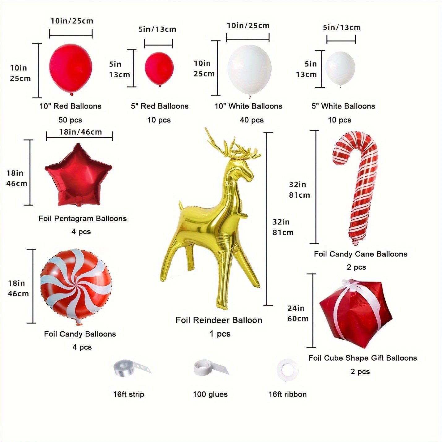 Christmas Garland Arch Inflatable Props Set