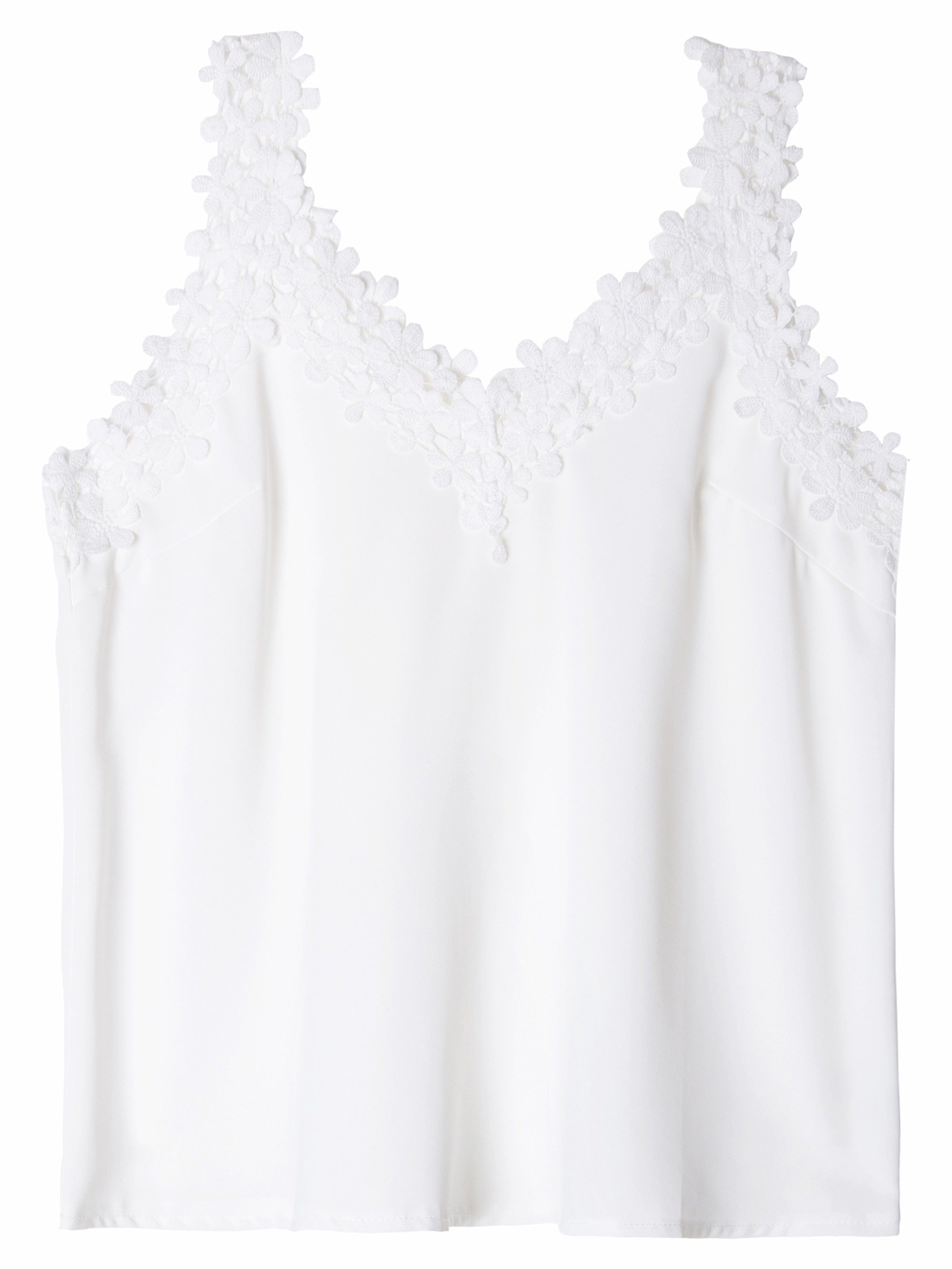 Lace Cami Top V Neck Sleeveless