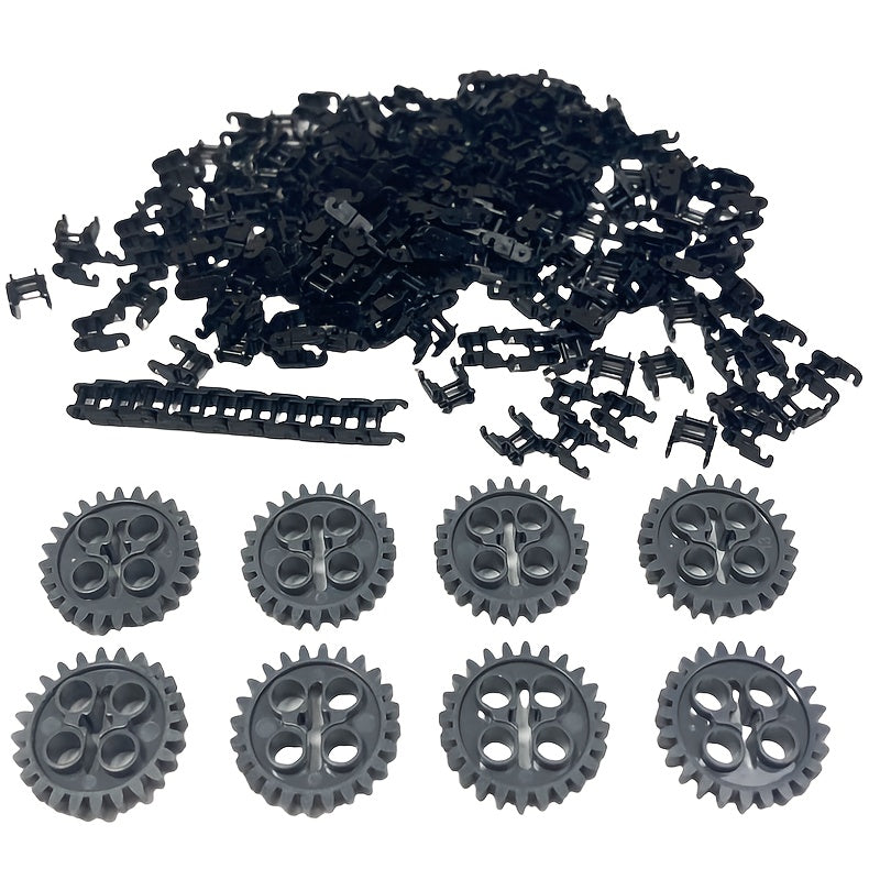 Chain Gear Bags MOC Technology Accessories Mechanical Gear Building Blocks