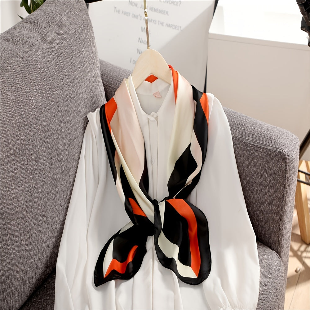 Square Block Scarf Casual Shawl Windproof Head Wrap Outdoor Accessories
