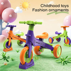 DIY Sliding Tricycle Keychain Construction Blocks Toy for Kids & Adults