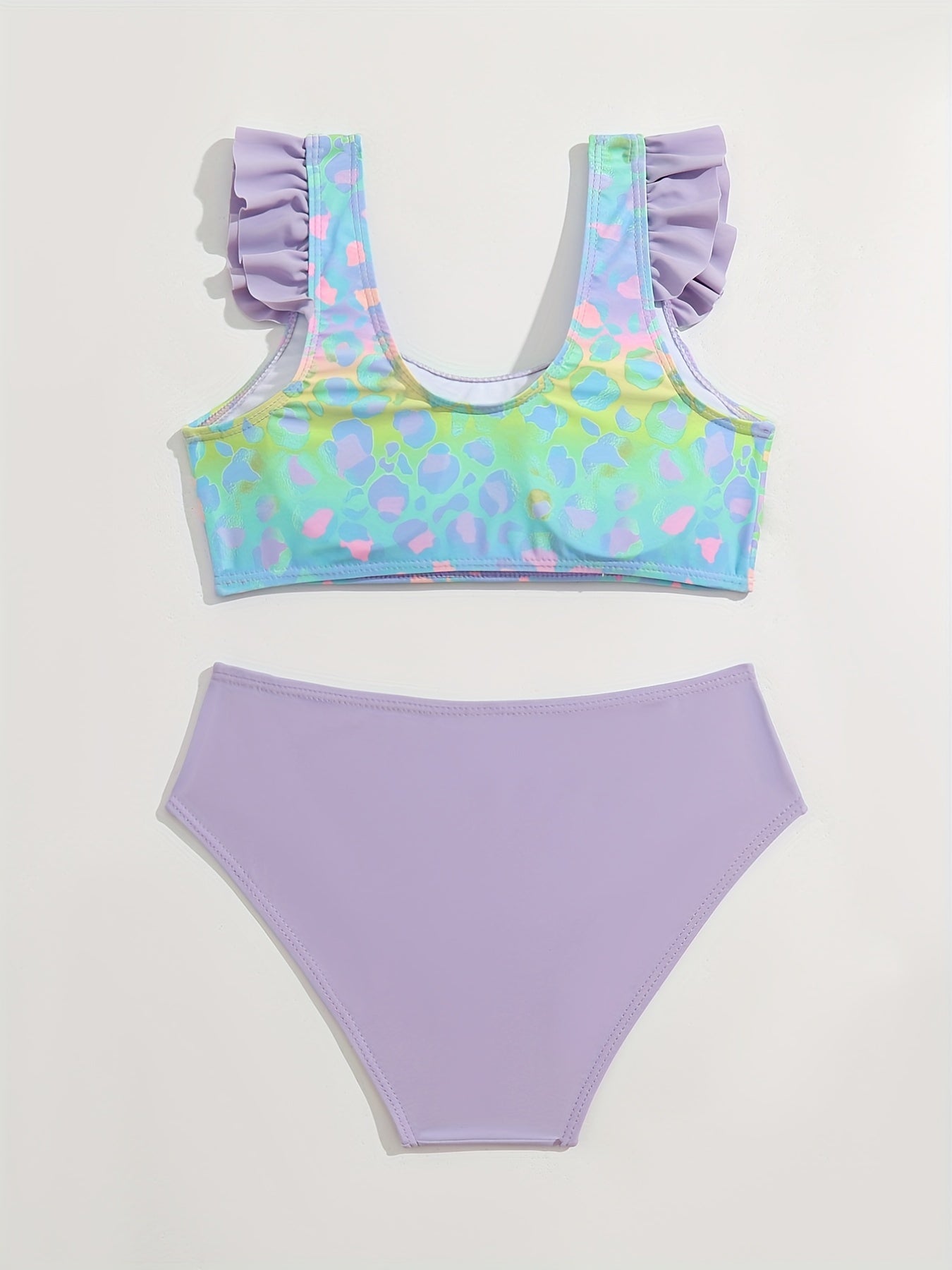 Girls Bikini Set Crop Top & Shorts Europe America Style