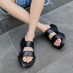 Men's Casual Open Toe Slides Anti skid Slip On Shoes For Indoor Outdoor